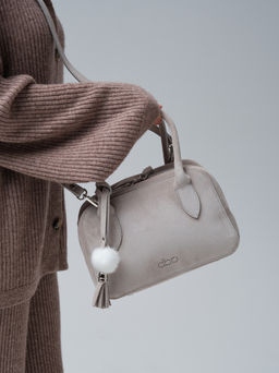 Замшевая сумка Polly DBR 31348 каменный  фото 6