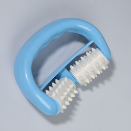 Массажёр «Роллер», с шипами, универсальный, 14×10×5 см, голубой