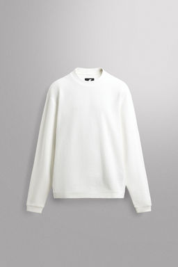 SUDADERA CREWNECK WAFFLE TRAINING / Blanco - Zara фото 7
