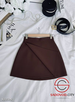 Юбка шорты женские на молнии