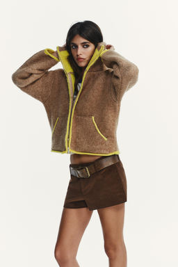 CONTRASTING TRIM CARDIGAN - Zara фото 3