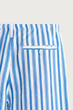 PANTAL?N RELAXED FIT 100% LINO / Marino / Blanco - Zara фото 10