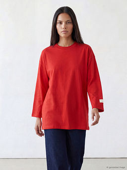 Bisiklet Yaka Kad?n Sweatshirt Tunik