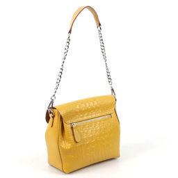 Женская кожаная сумка через плечо под крокодила 0112-11 - Cidirro фото 4