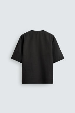 CAMISA POLO CON LINO / Negro - Zara фото 8