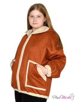 Дубленка-куртка Модель №1791 размеры 44-84 - Plusmoda фото 5