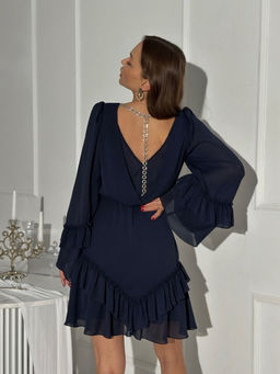 Платье DilanaVIP 2081-Р синий