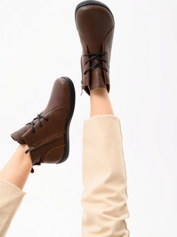 Ботинки женские демисезонные 352.NATAbl.Светло-коричневая оттима/Шерсть