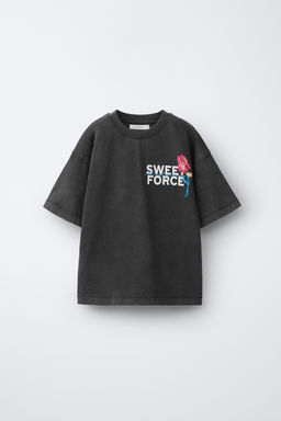 CAMISETA ESTAMPADO / Gris antracita