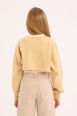 Bisiklet Yaka Bask_l_ 2li Sweatshirt K_z _ocuk - Defacto фото 5