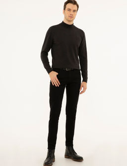 Koyu Gri Slim Fit Jean Pantolon