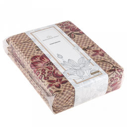 Покрывало Евростандарт "Розы-08" 220х200см, 2-х сторонее, гобелен 300г/м2 (набивной смесовый), упаковка "классическая" ПП 30х35х8см, "Домашняя мода" (Россия)