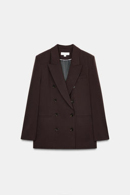 DOUBLE-BREASTED BLAZER WITH SHOULDER PADS - Zara фото 6