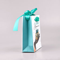 Цена за 3 шт. Пакет ламинированный с лентой Самой прекрасной, S 12?5.5?15 см