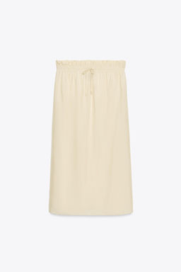 ZW COLLECTION MIDI SKIRT WITH DRAWSTRINGS - Zara фото 6