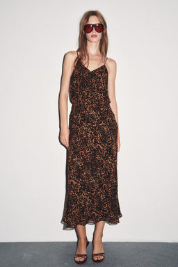 ANIMAL PRINT MIDI DRESS
