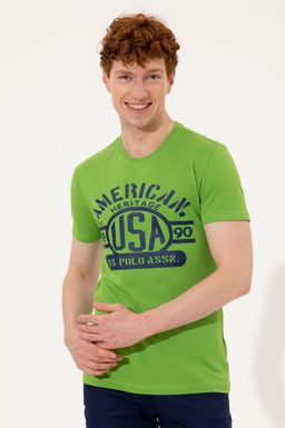 U. S. Polo Assn Мужская футболка Apple Green с круглым вырезом - U.s. polo assn фото 3