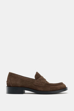 SPLIT SUEDE LOAFERS - Zara фото 3