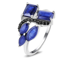 Кольцо, сапфир корунд , шпинель, Бернарда