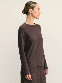 Базовый лонгслив из хлопка / Zarina  фото 4