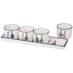 НАБОР СОУСНИКОВ НА ПОДСТАВКЕ LEFARD FAMILY FARM 5 ПР. 25 * 7 * 5 СМ  фото 10