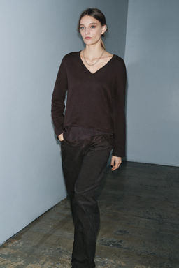 CONTRAST T-SHIRT WITH LACE - Zara фото 4
