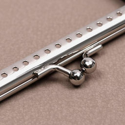 Цена за 2 шт. Фермуар пришивной «Прямоугольник», 10 см, цвет серебряный