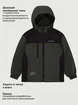 Ветровка п4л7526 хаки - Nikastyle фото 5