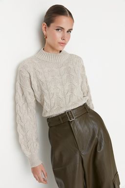 Tas Crop Dik Yaka Triko Kazak TWOAW22KZ1634