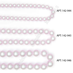 Бусины круглые на леске 6 мм (SF-8074) жемчуг светло-розовый - Больше подарков фото 5