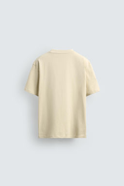 CAMISETA HEAVYWEIGHT MANGA CORTA ORIGINS / Amarillo pastel