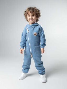 Комбинезон косуха с капюшоном Голубика утепленный - Bungly фото 5