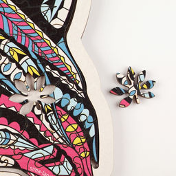 Пазл деревянный фигурный Енот, в раме - Puzzle фото 10