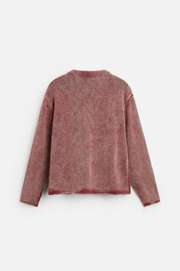 FADED TEXTURED SWEATER - Zara фото 8
