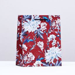 Пакет подарочный Пёстрый букет, 18 х 22,3 х 10 см