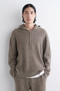 SUDADERA DE PUNTO DE MERINO Y YAK CON CREMALLERA - H&m фото 2