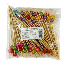 Шампур бамбук 12 см "Круглый кристалл"