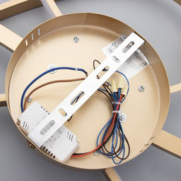 Светильник «Модес» LED 56 Вт 4000К золото 100×50×9 см BayerLux