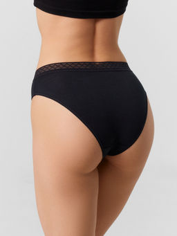 Цена за 2 штуки! Трусы слипы женские черные в наборе, 5 шт - Mark formelle фото 4