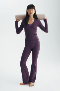 Leggings de deporte acampanados con SoftMove - H&m фото 8