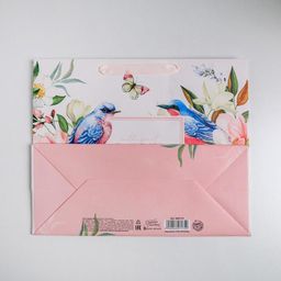 Пакет ламинированный с пластиковым окном Love, 32,5 26,5 13,5 см - Дарите счастье фото 7