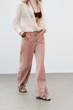 Z1975 WIDE-LEG MID-RISE JEANS - Zara фото 3