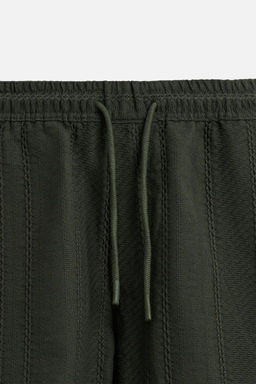 TEXTURED REGULAR FIT BERMUDA SHORTS - Zara фото 11