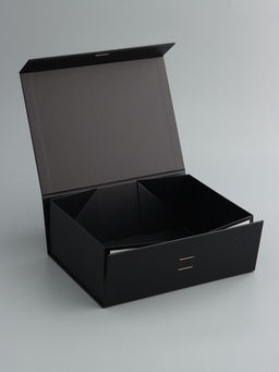 Коробка подарочная с бантом складная 29 х 22 х 10,5 см Черная