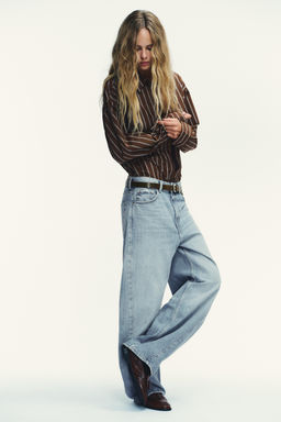 TRF BAGGY BALLOON MID-WAIST JEANS - Zara фото 11