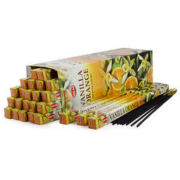 Благовония HEM sq Vanilla Orange Ваниль-Апельсин уп-25шт 8 палочек