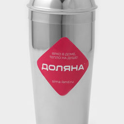 Шейкер Доляна, 550 мл, нержавеющая сталь, хромированный