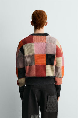 PATCHWORK JUMPER HARRY LAMBERT FOR ZARA X DISNEY  фото 3