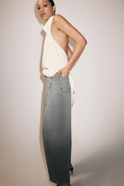 JEANS ZW COLLECTION ANKLE BALLOON TIRO MEDIO / Gris antracita - Zara фото 3