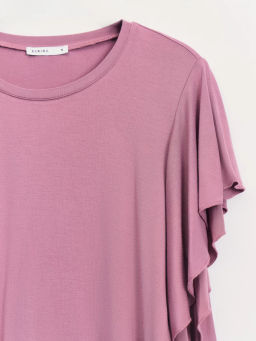 Футболка с воланами из бамбука ZR2605023412-92 / Zarina